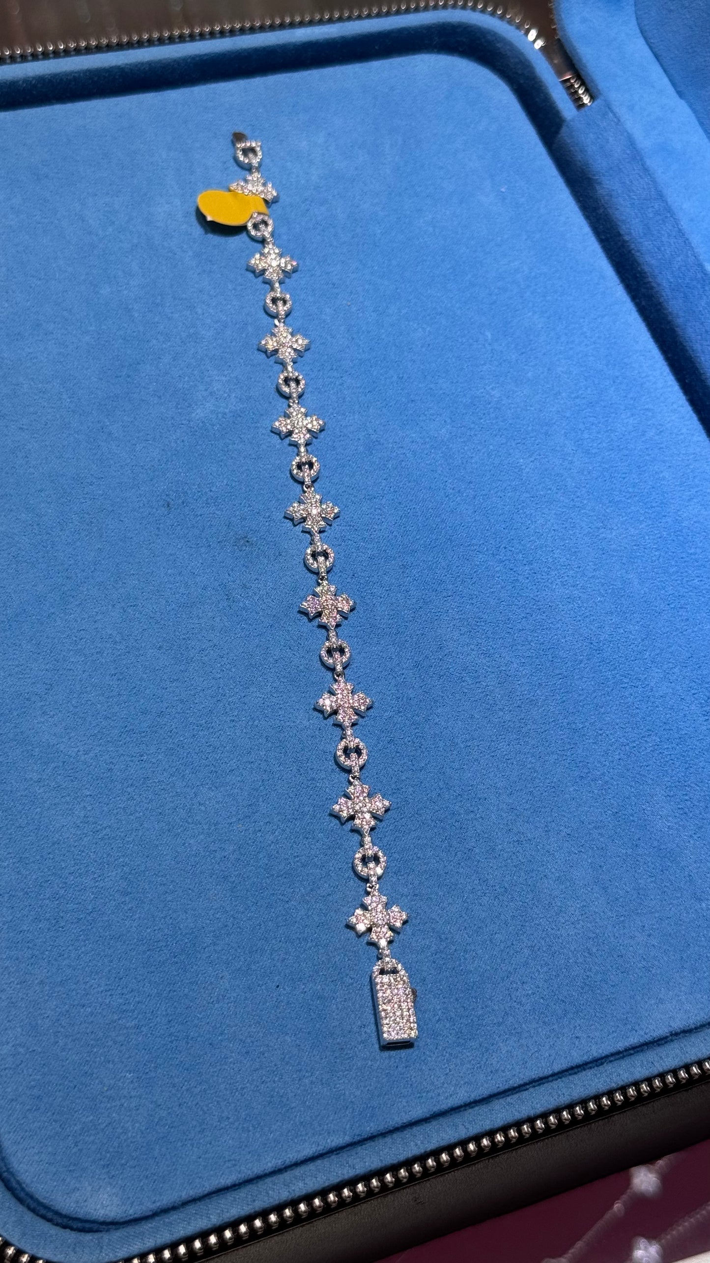 Pulso Copos Nieve Moissanita Plata.925