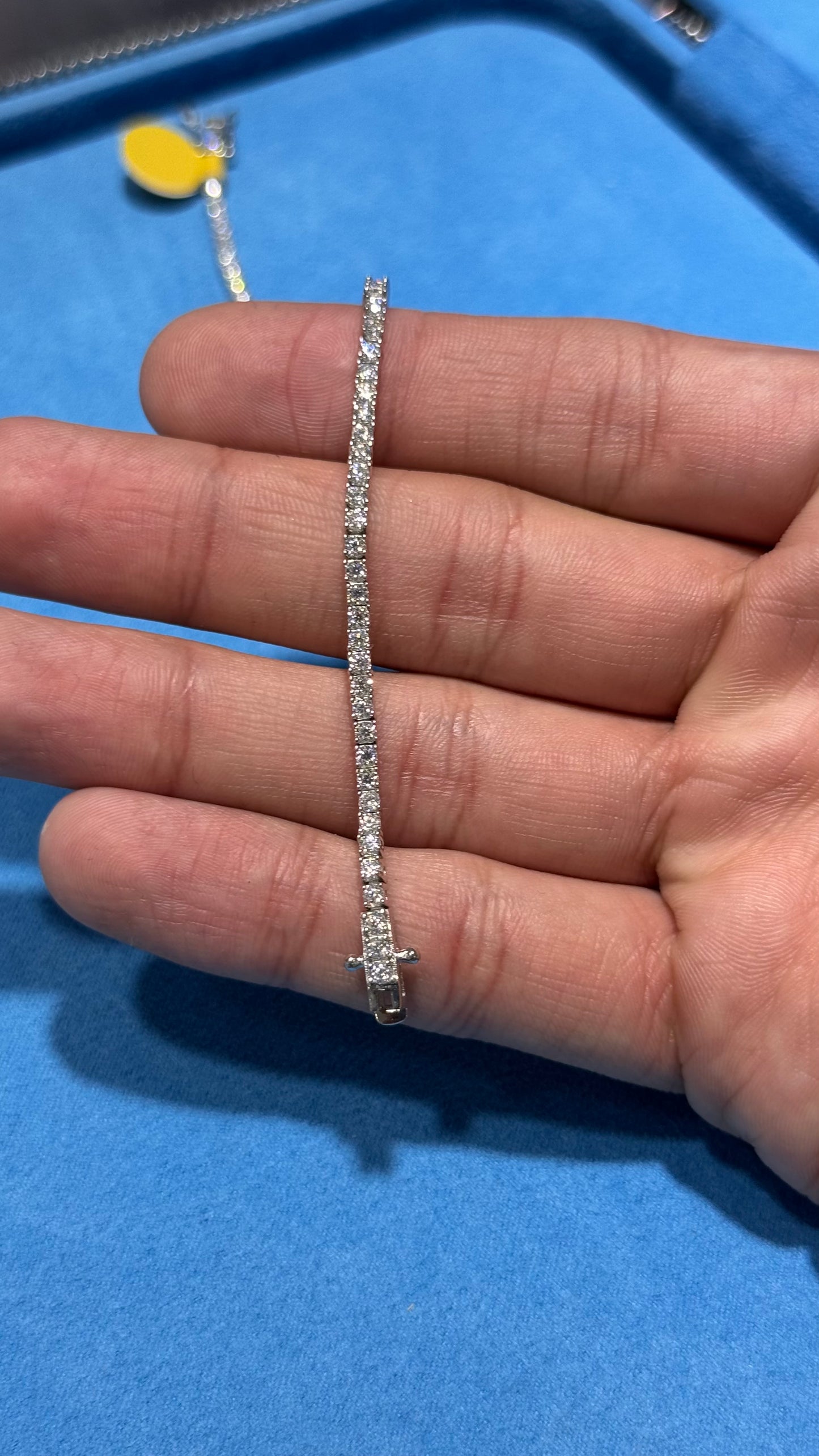 Pulso Tennis Moissanita Plata.925