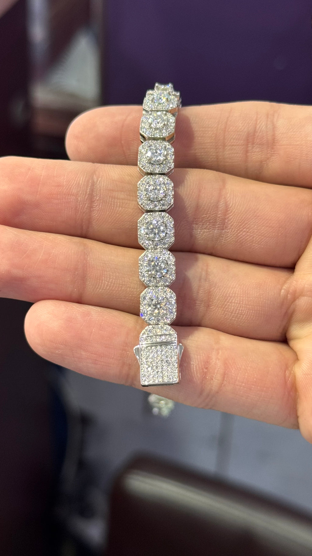 Pulso Tipo Tennis Moissanite