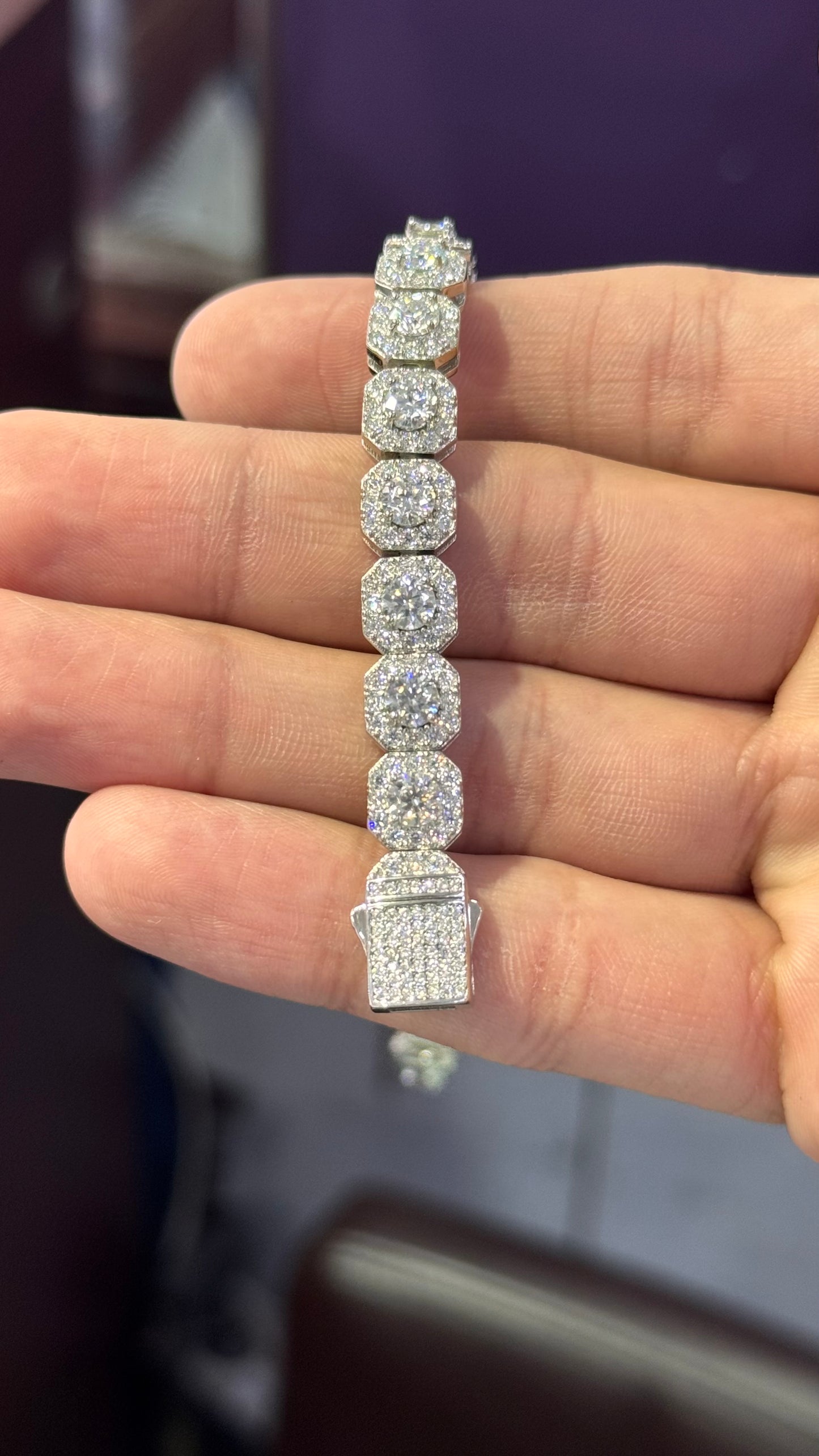 Pulso Tipo Tennis Moissanite