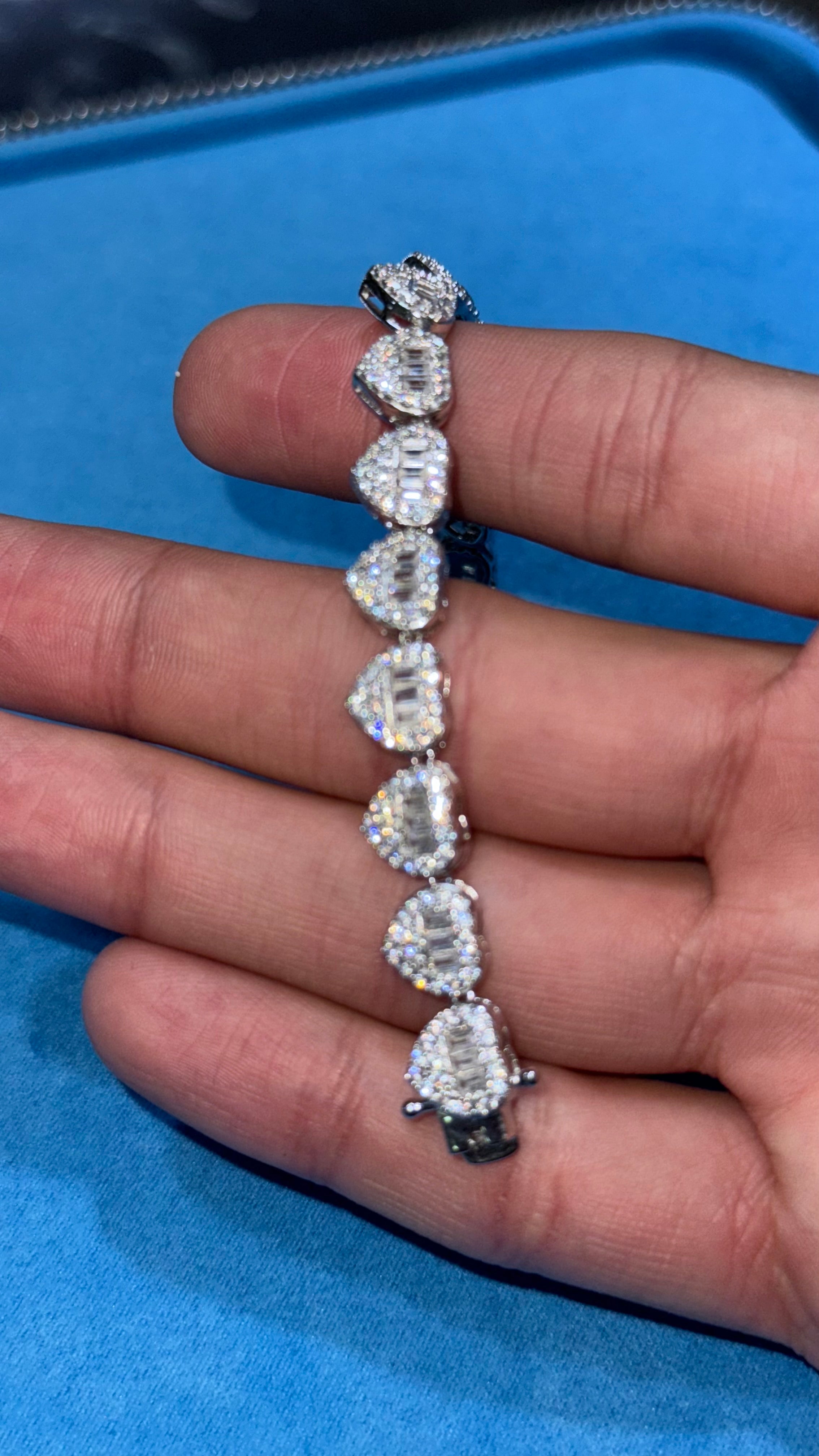 Pulso de Corazones Plata.925