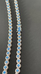 925 silver Tennis Circle chain