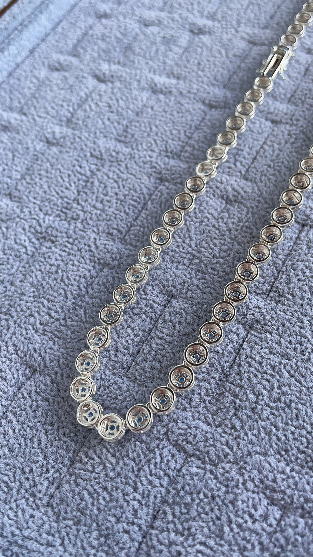 925 silver Tennis Circle chain
