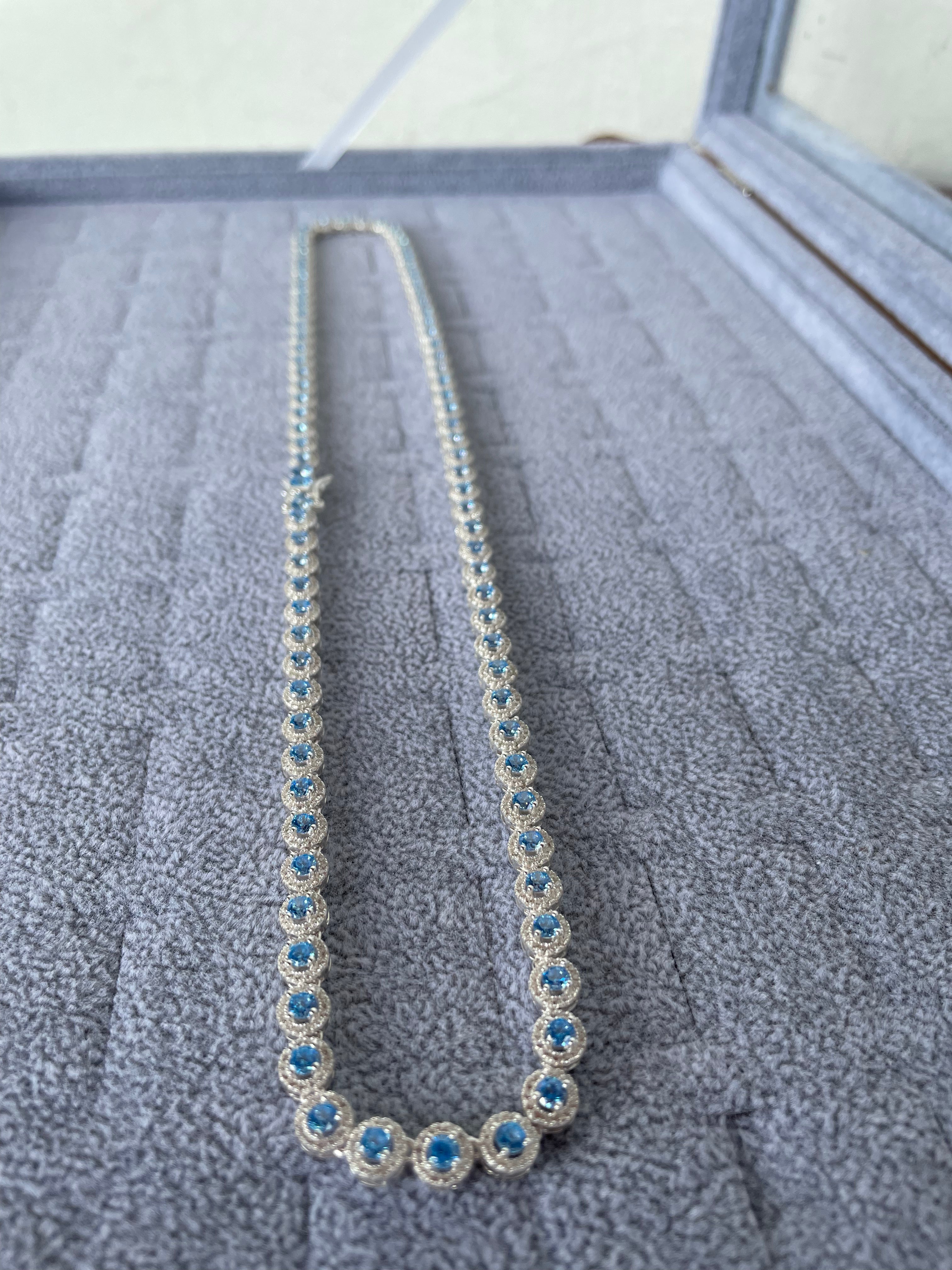 925 silver Tennis Circle chain