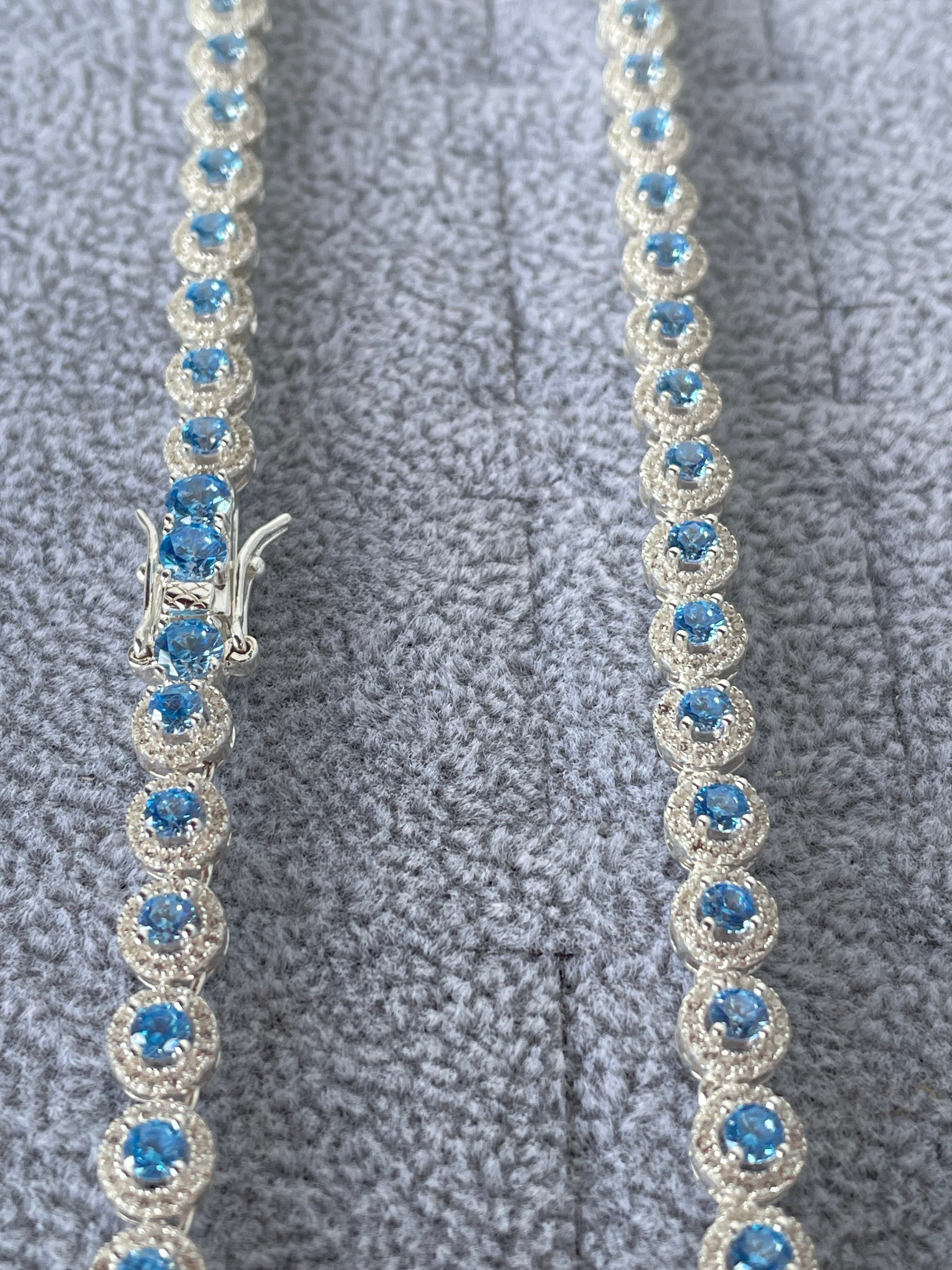 925 silver Tennis Circle chain