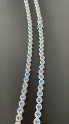 925 silver Tennis Circle chain