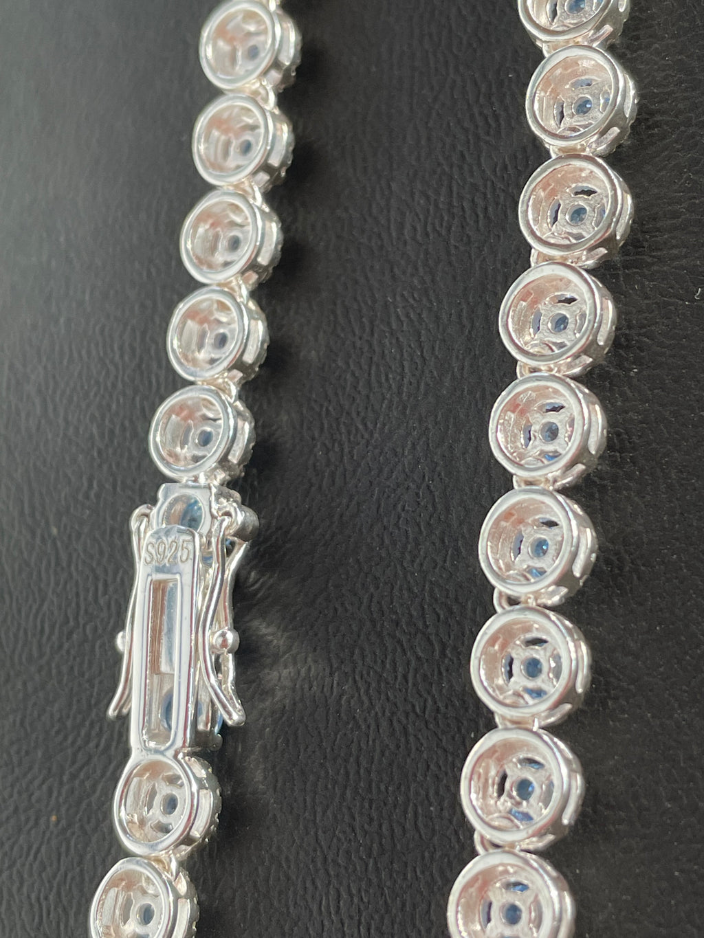 925 silver Tennis Circle chain