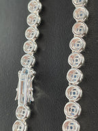 925 silver Tennis Circle chain