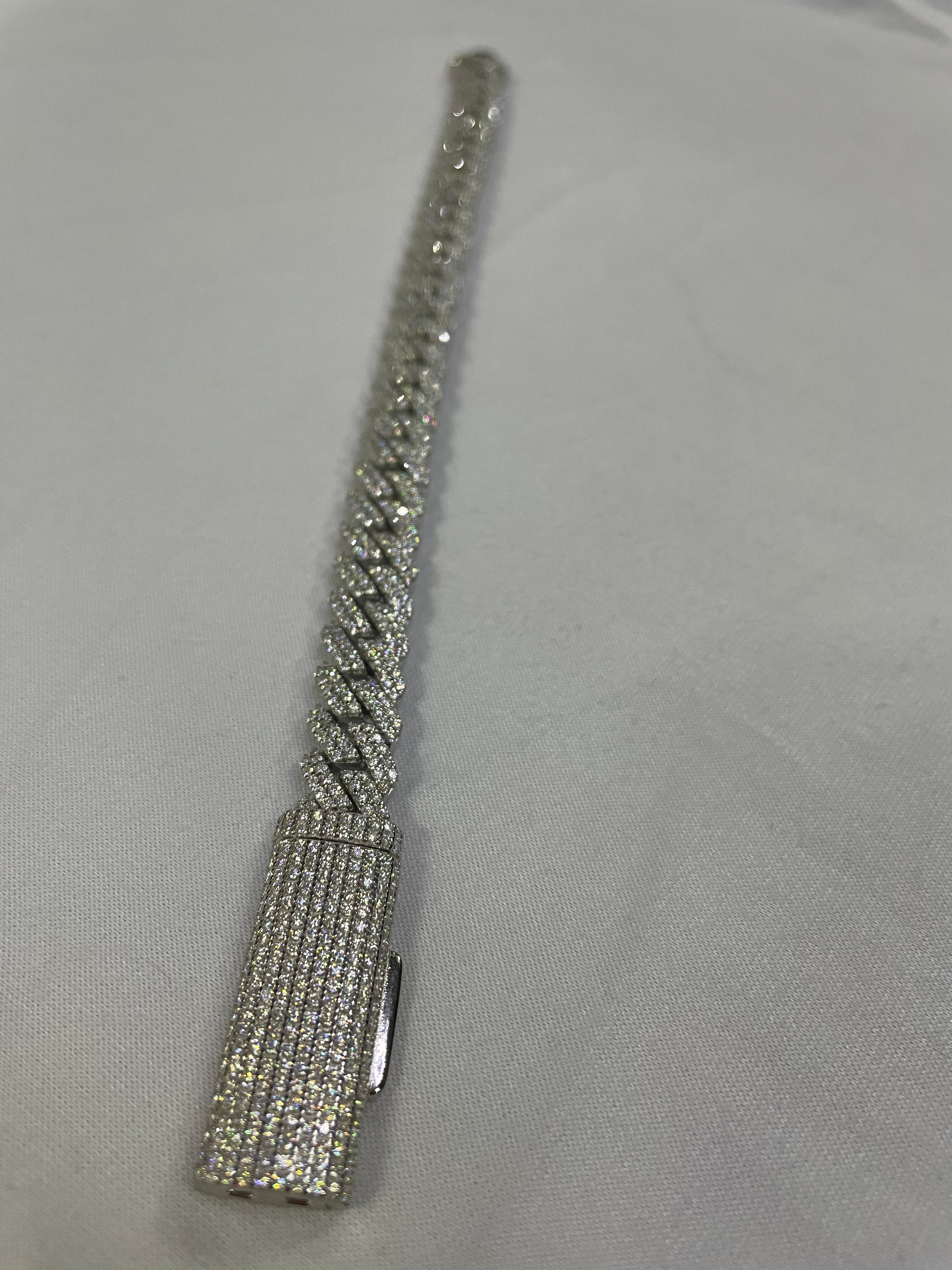 Silver Bracelet.925 Diamonds