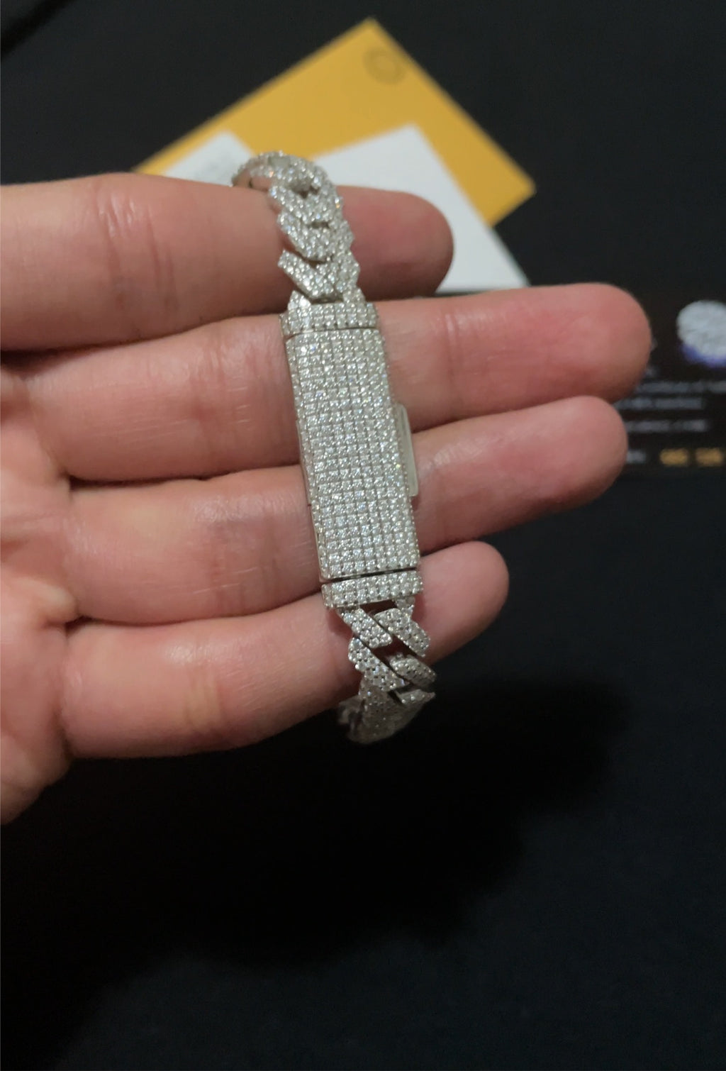 Silver Bracelet.925 Diamonds